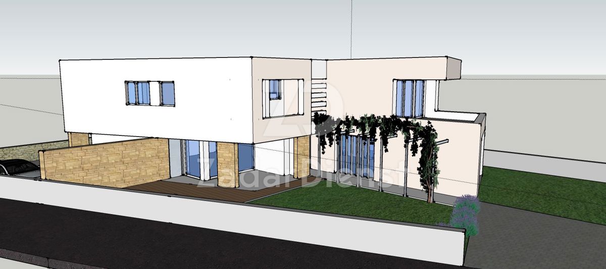 Terreno di 781 m2 con permesso di costruzione a Sukošan