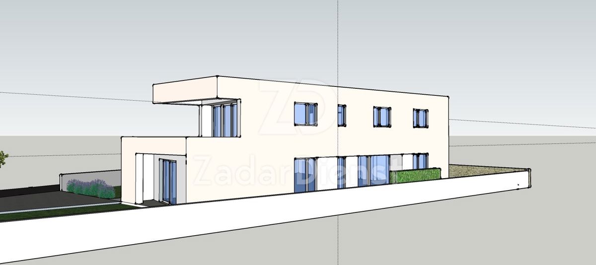 Terreno di 781 m2 con permesso di costruzione a Sukošan