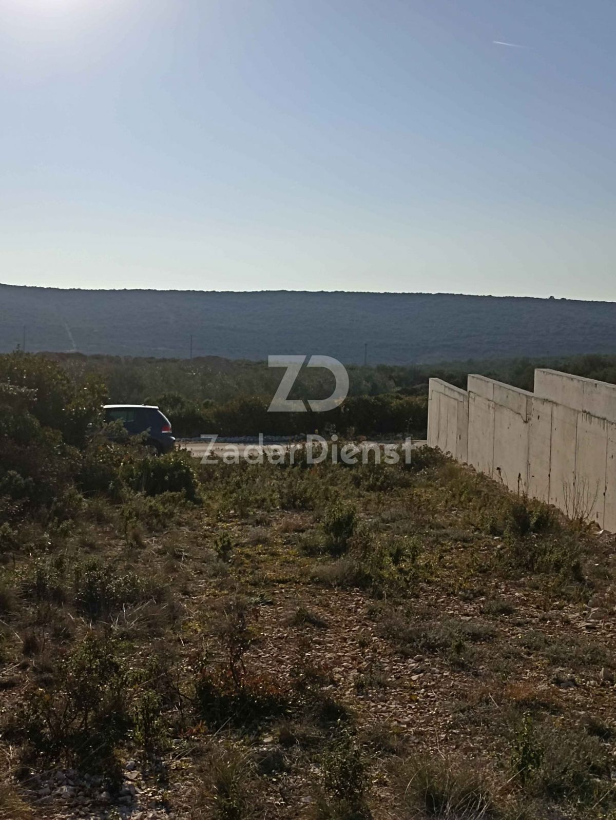 Terreno di 1486 m2 con vista sul mare a Debeljak