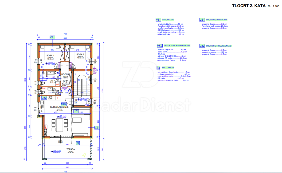 Appartamento Sveti Filip i Jakov, Sveti Filip I Jakov, 78,40m2