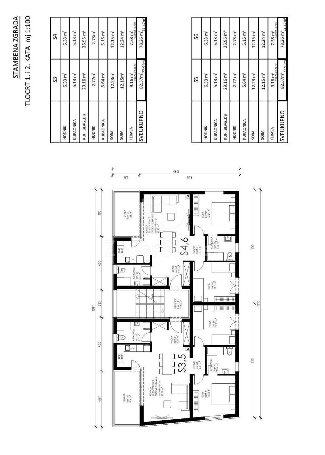 Appartamento moderno di 82,57 m2 - nuovo edificio - Privlaka